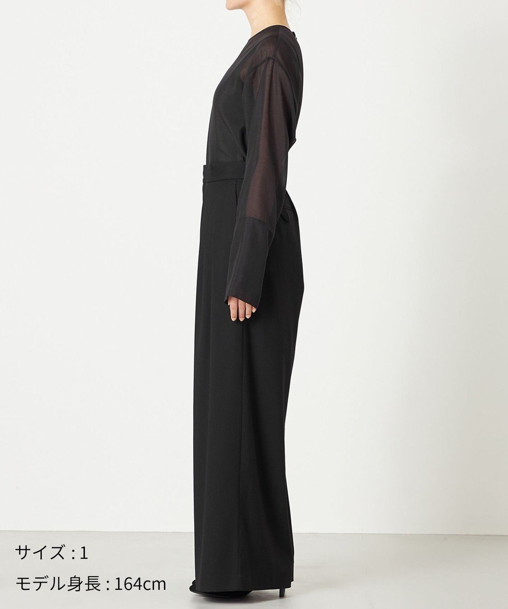NAVE 【ReNAVE・洗える】4タックワイドパンツ 