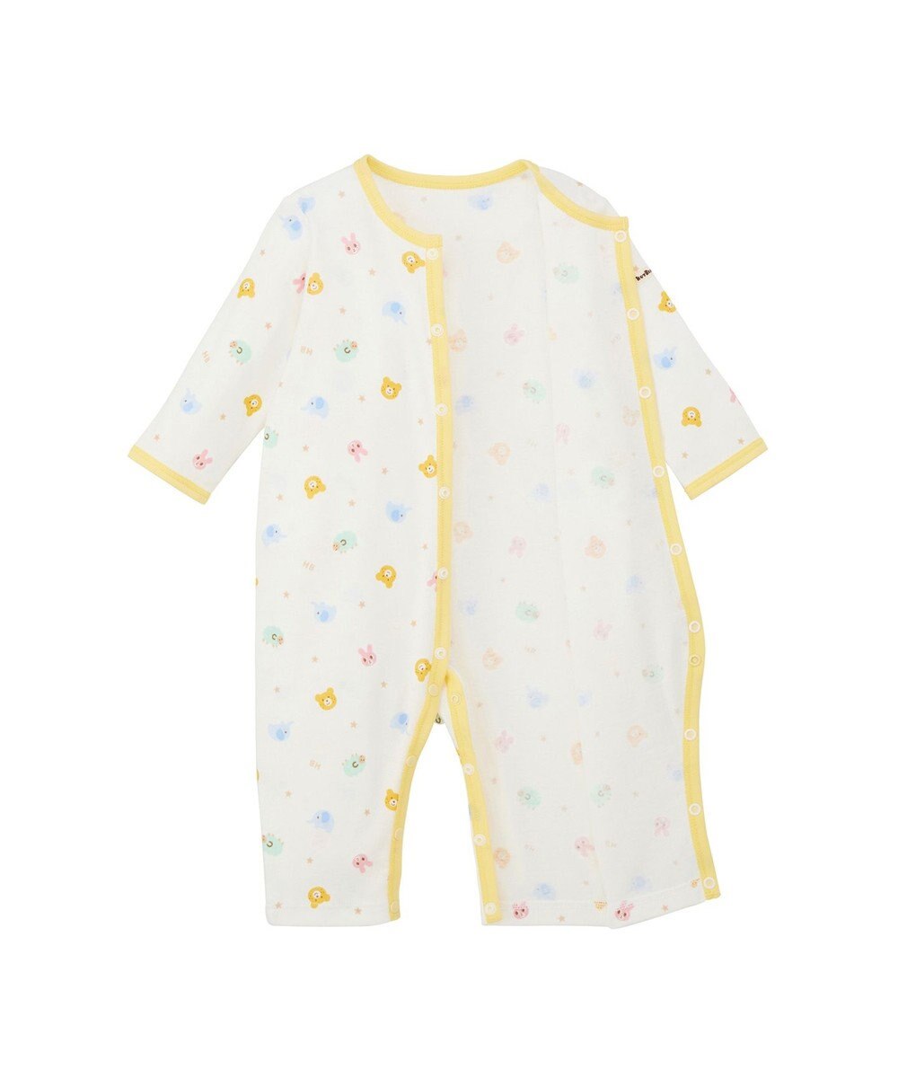 MIKI HOUSE HOT BISCUITS 【60-80cm】 フライス素材 カバーオール肌着 