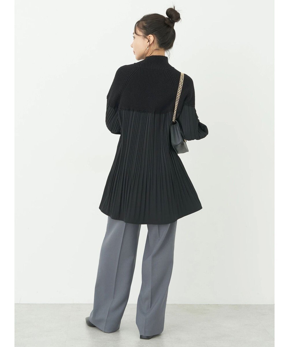earth music&ecology プリーツフレアニットチュニック 