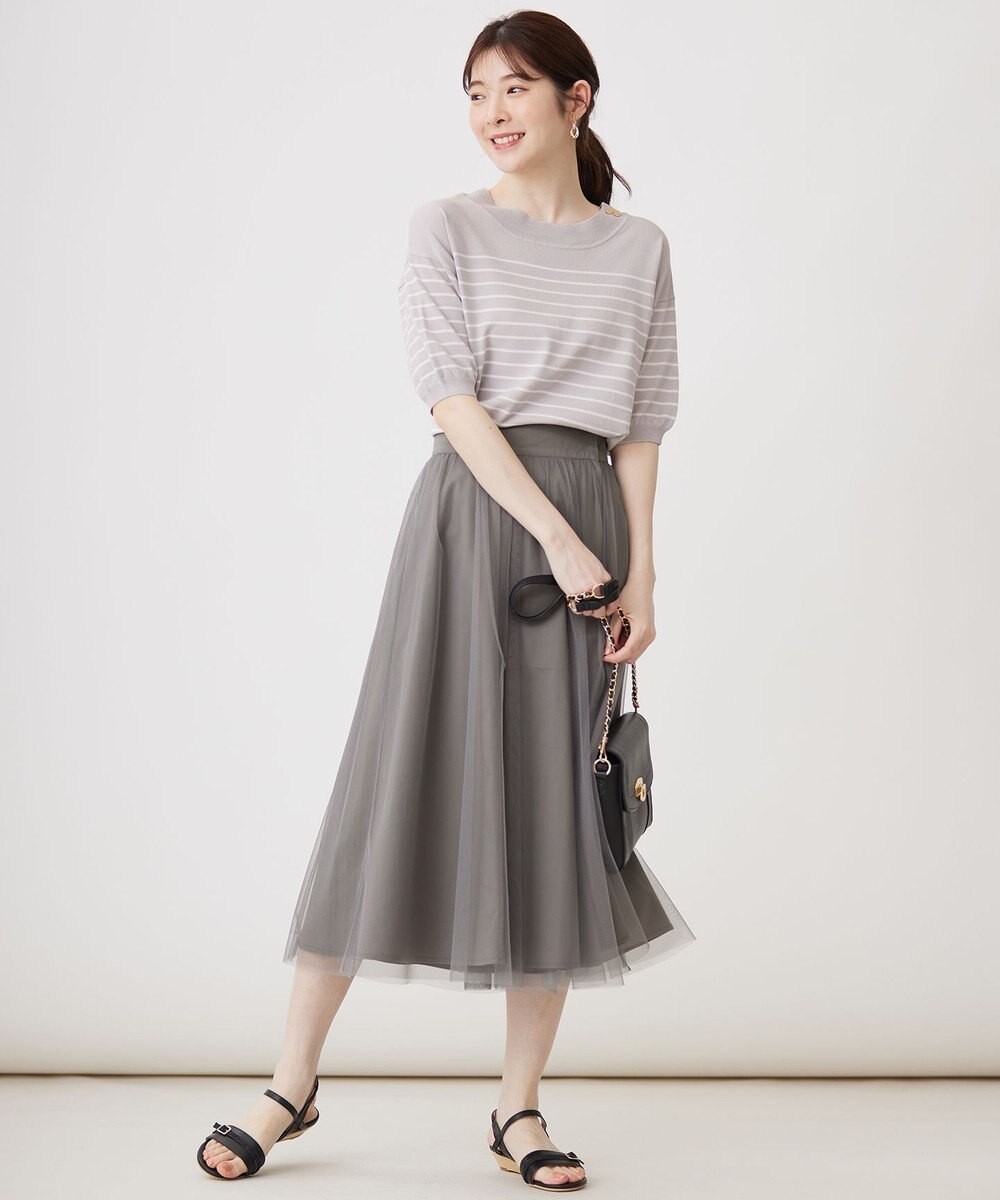 ANY SIS 【2WAY】ライトチュールリバーシブル スカート 