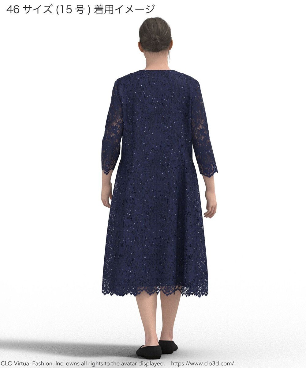 23区 L 【APPLAUDIR】スパンコールレース ドレス 