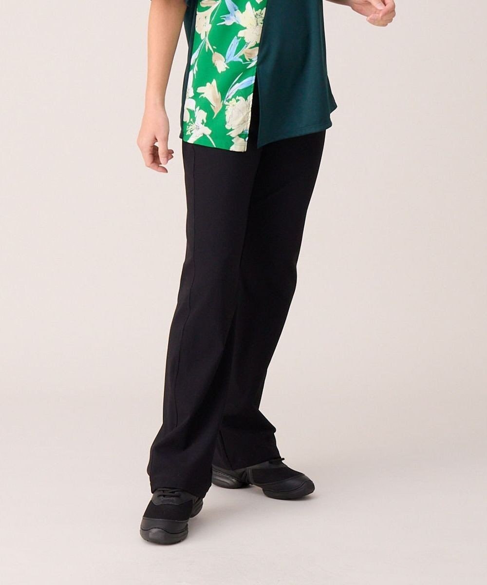 Chacott マイクロリブブーツカットパンツ 