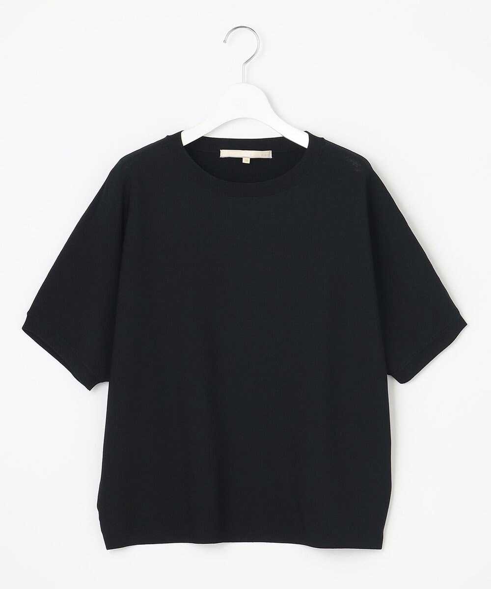 自由区 【好評につき新色追加・9色展開・洗える・XSサイズあり】クレープストレッチドルマン ニット 