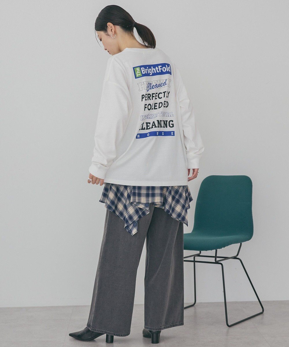 AMERICAN HOLIC カンパニーロゴ風ロングＴシャツ 