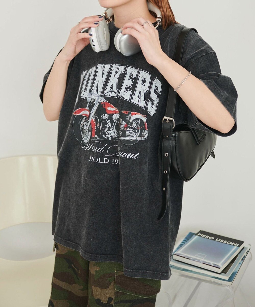 WEGO ヴィンテージウォッシュグラフィックBIGT 