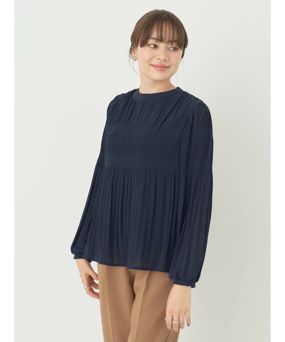 earth music&ecology マジョリカプリーツブラウス 