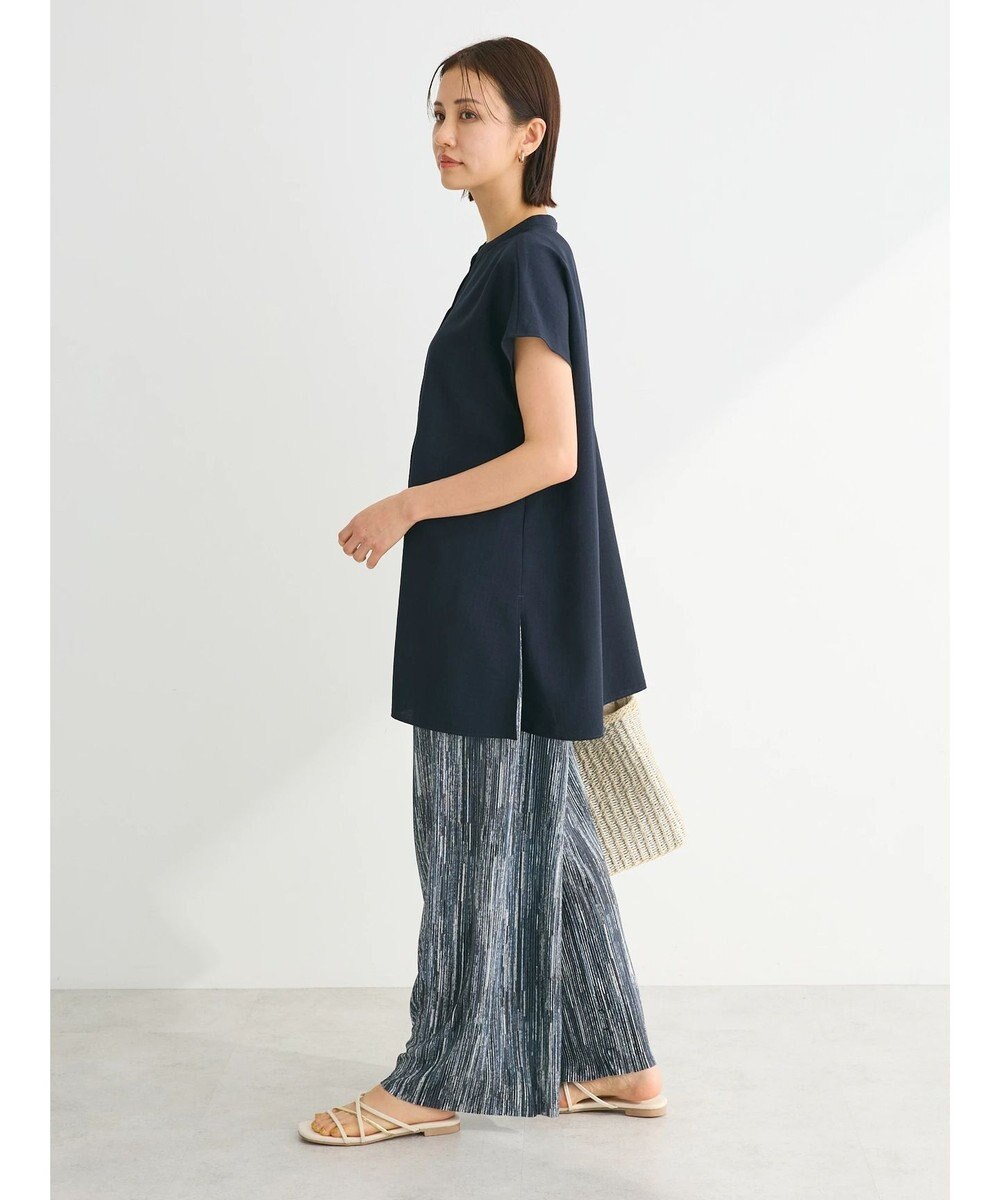 Green Parks 接触冷感　比翼ボタンチュニック 