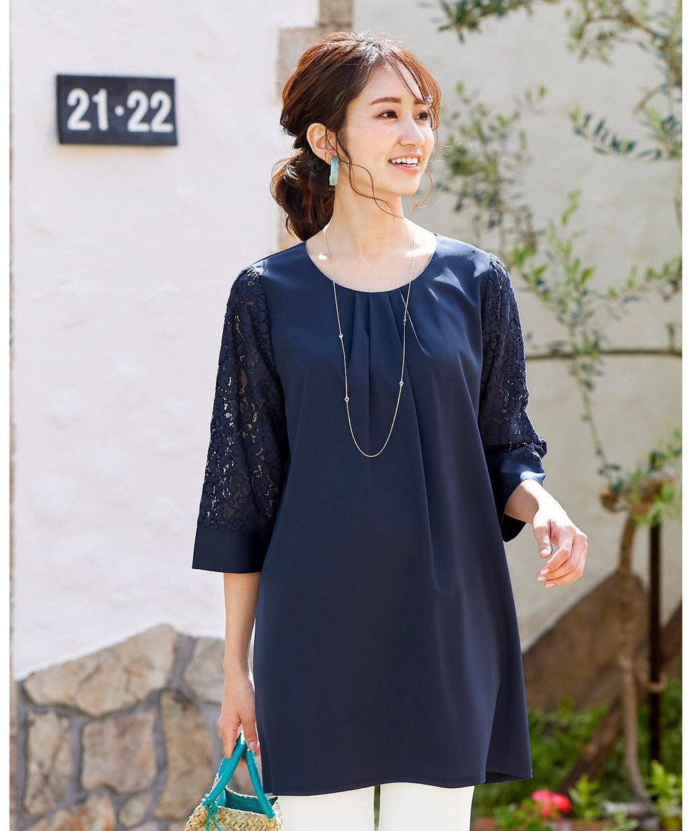 洗える 大人可愛い袖レースチュニック Tiaclasse ファッション通販 公式通販 オンワード クローゼット 洗える 大人可愛い袖レースチュニック Tiaclasse ファッション通販 公式通販 オンワード クローゼット