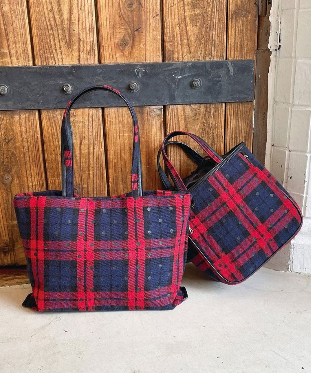 ROOTOTE 1344【フェルト生地】LT.スクエア.ドットチェック-A 