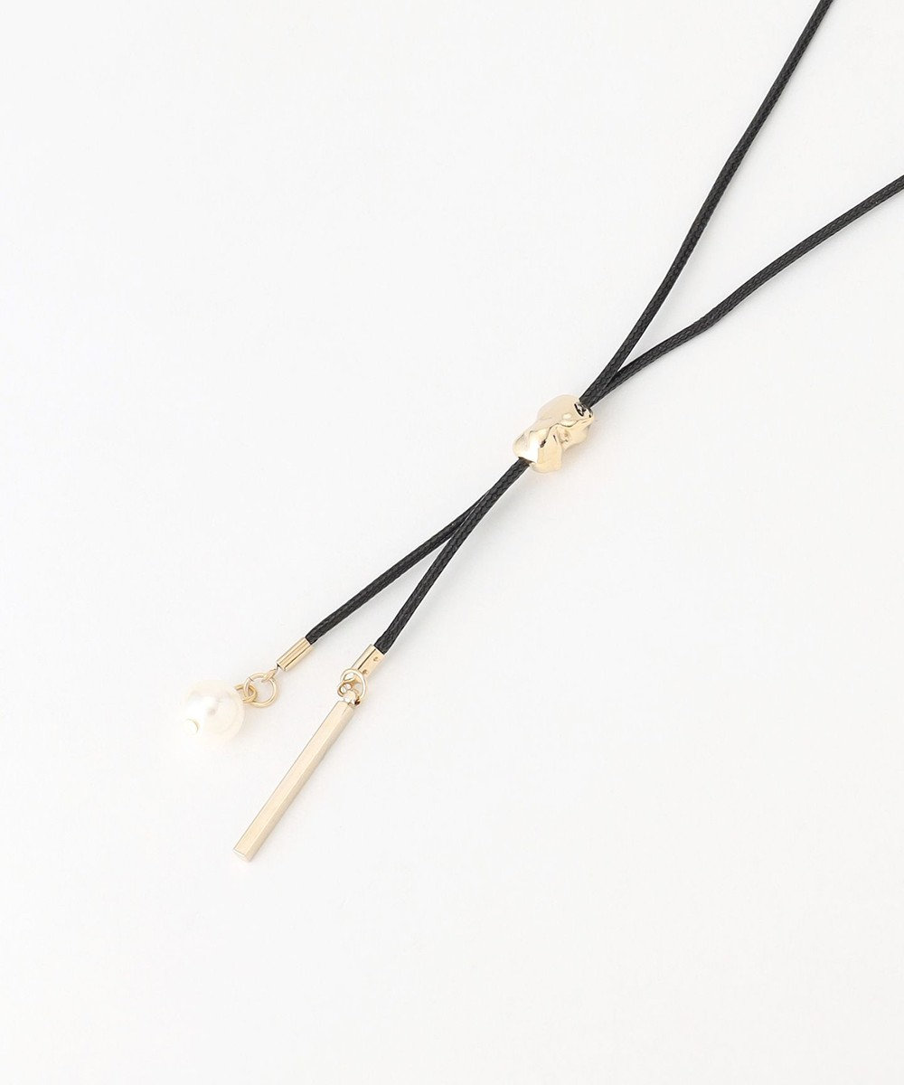 ANY パール付きコードネックレス 