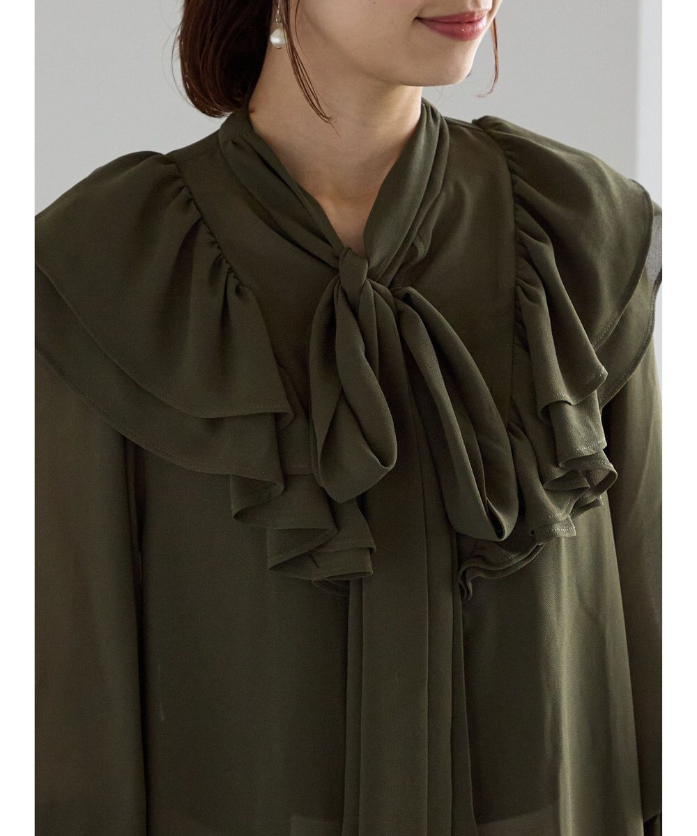 Te chichi ボウタイチュニックフリルブラウス《2025Autumn catalog vol.2 item》 