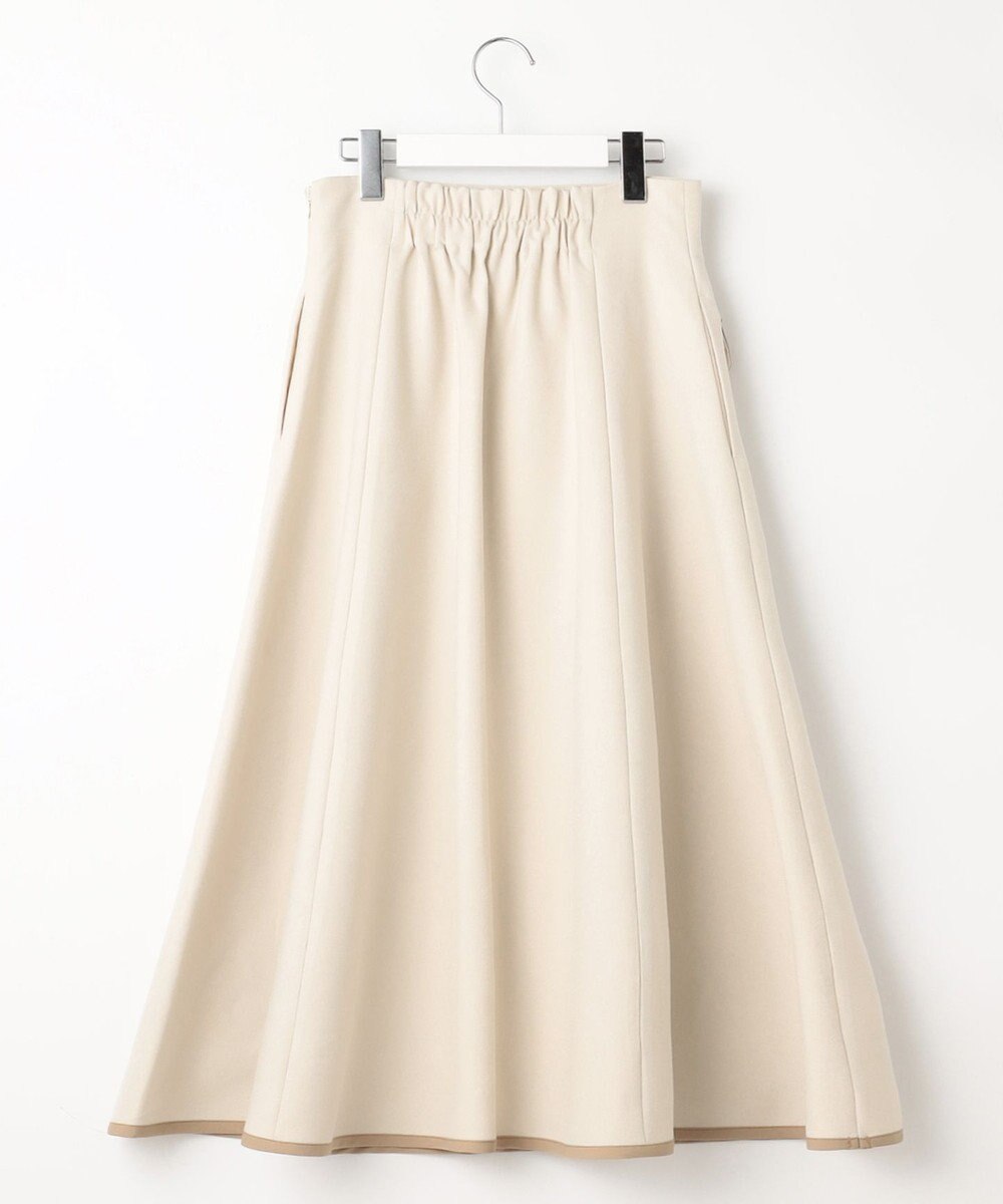 Feroux 【洗える】バイカラーフレア スカート 