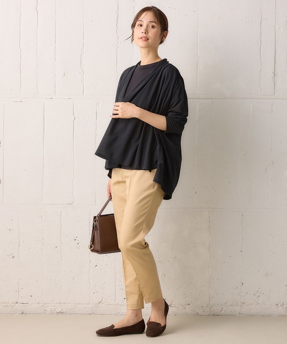 組曲 【WEB限定】シアーツイルジャージーショート カーディガン 