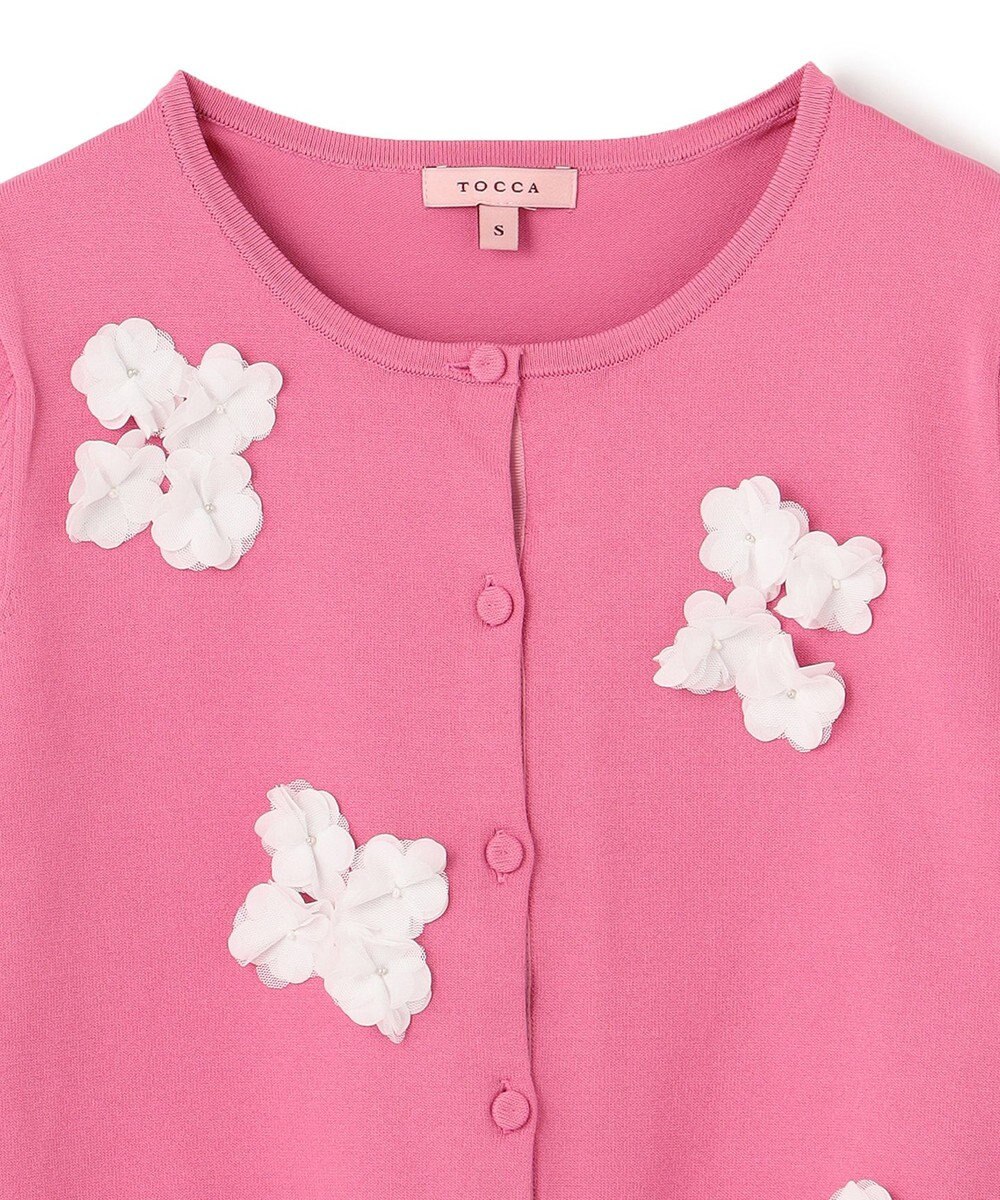 TOCCA FLOWER POP 半袖カーディガン 