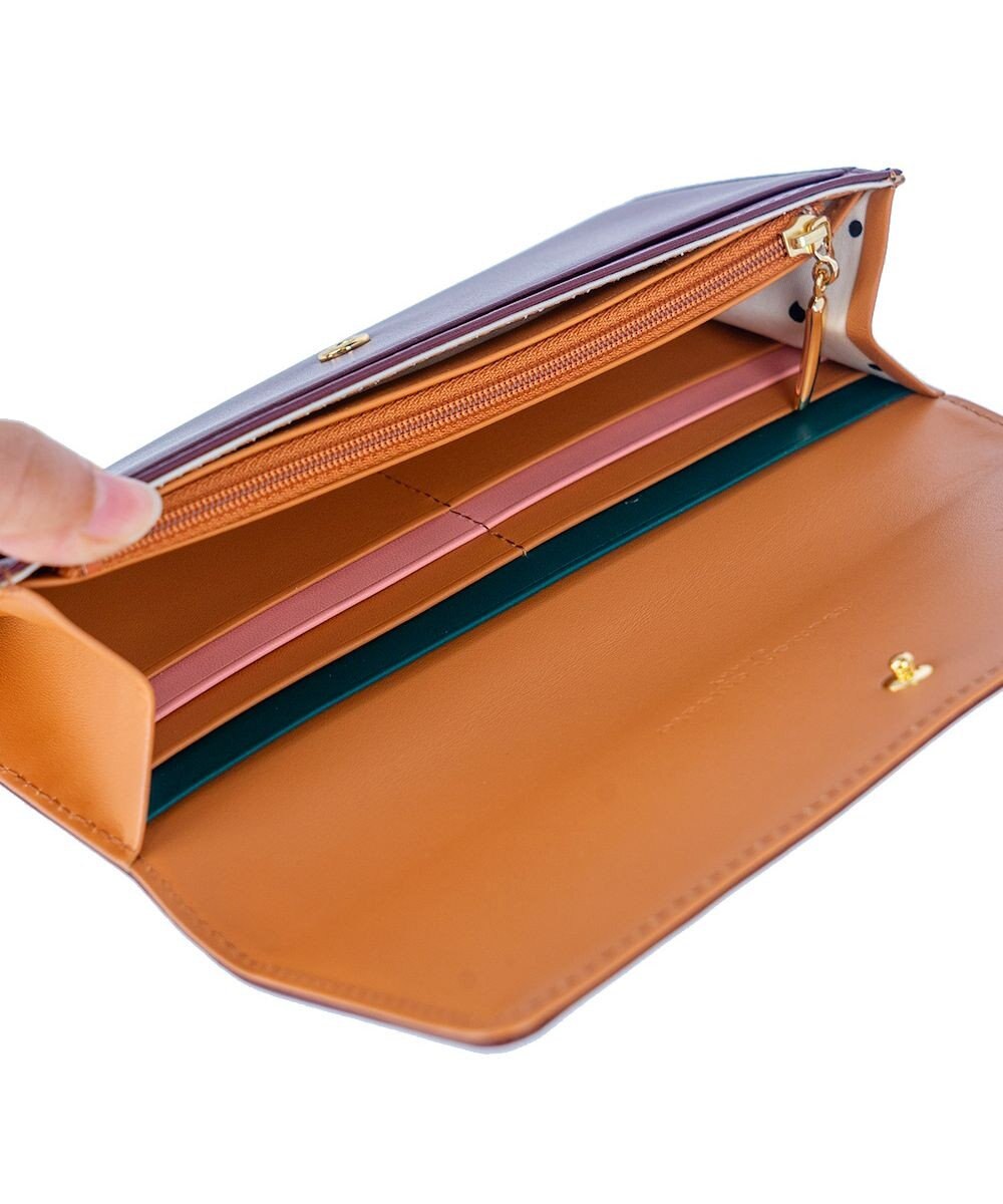 tsumori chisato CARRY スカラップコンビ 長財布 かぶせタイプ 