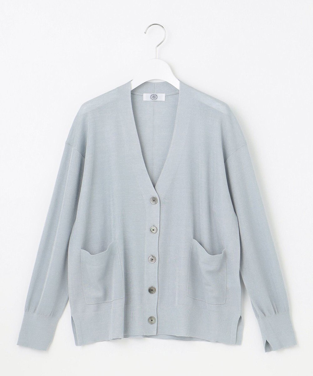 J.PRESS LADIES S 【洗える】Vis/Peスパーク ニット カーディガン 