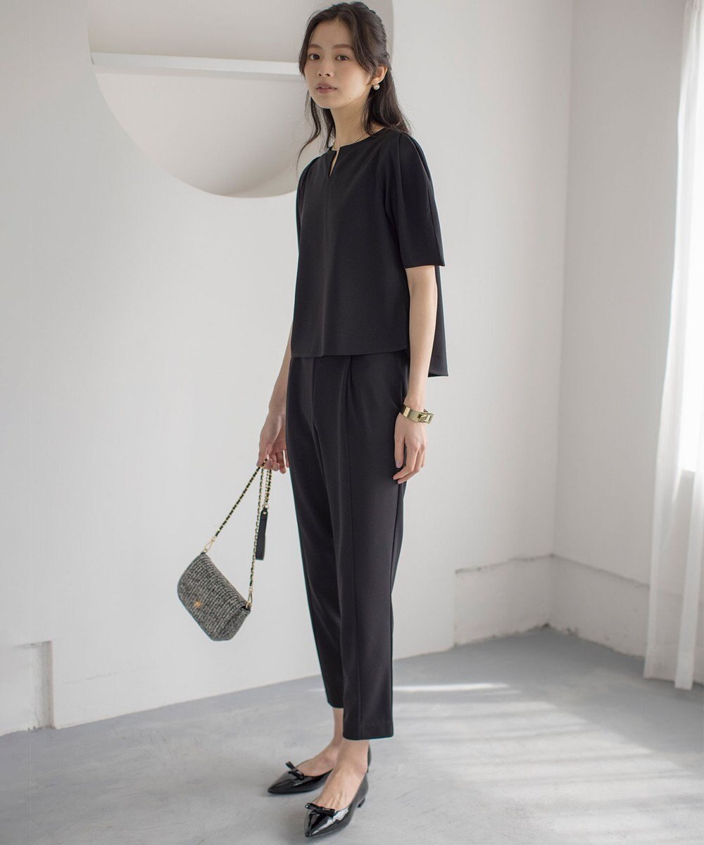 組曲 S 【ご好評につき追加生産！】ジョーゼットジャージースタイルアップ パンツ 