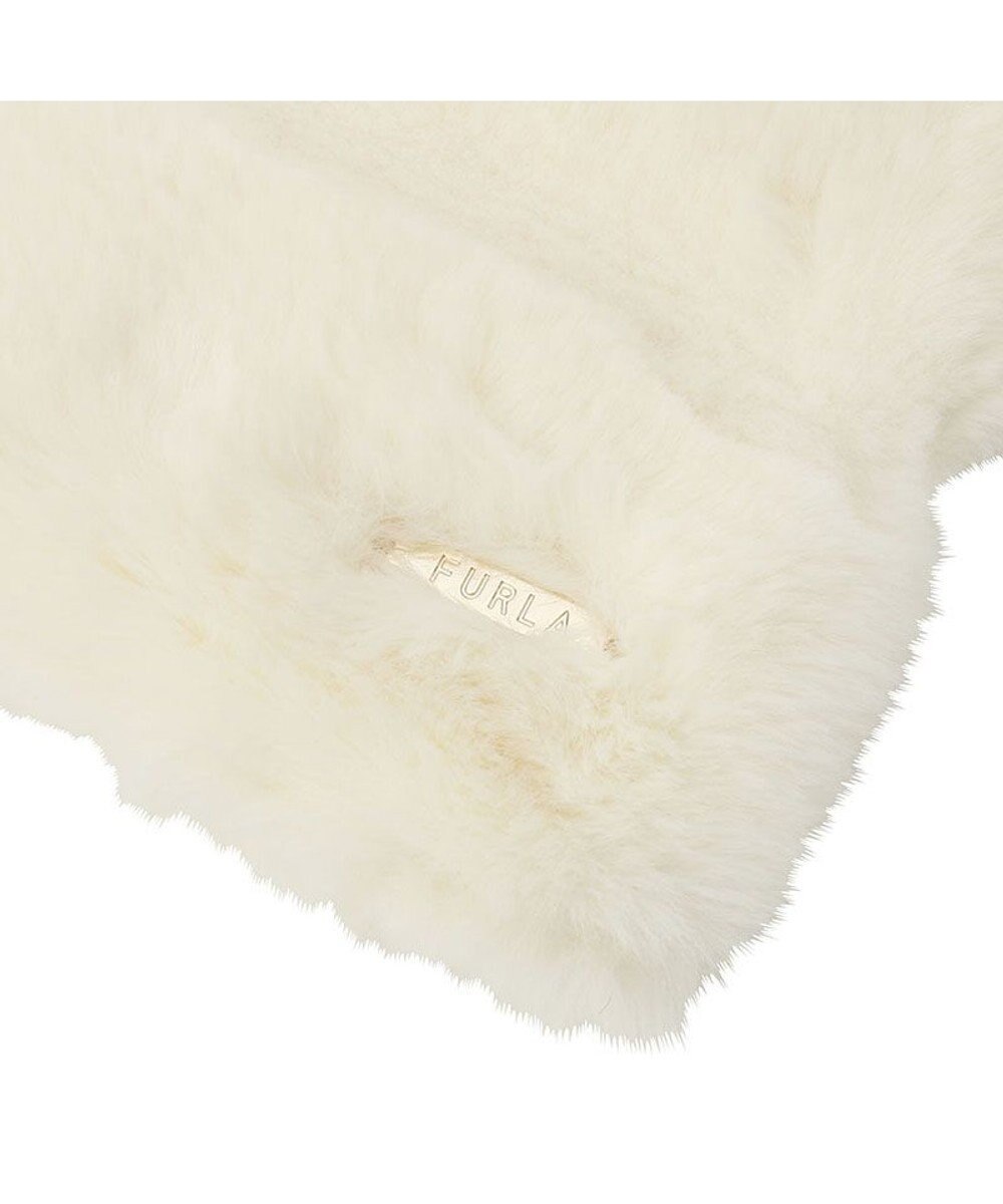 MOONBAT FURLA フェイクファーティアードマフラー 