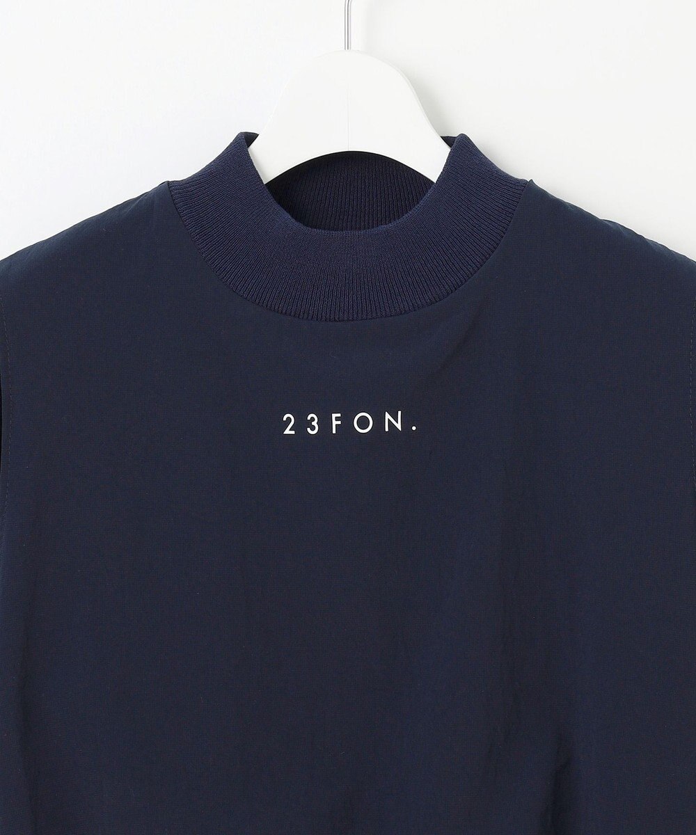23区GOLF 【23Fondation/WOMEN】レイヤード風 コンビモックネック 