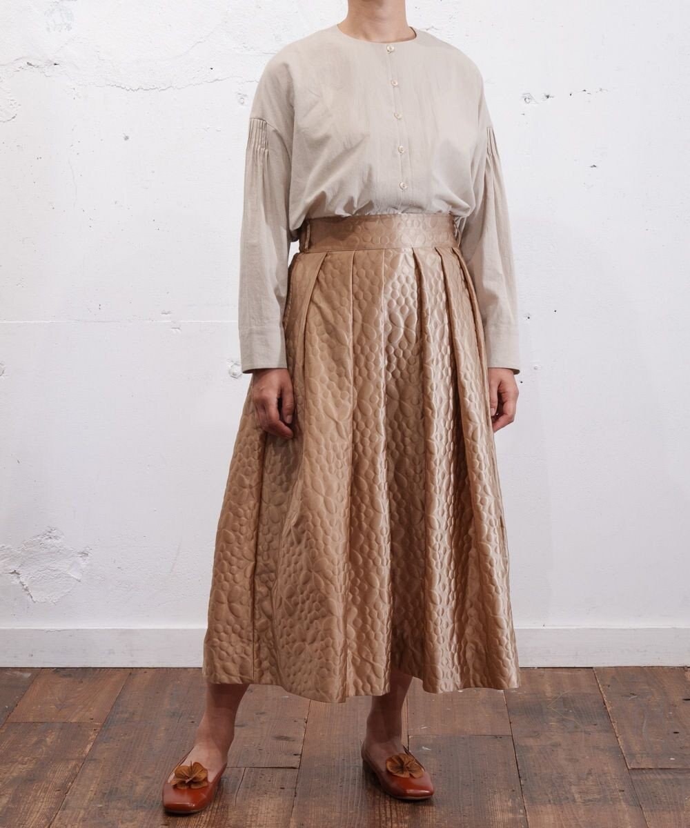 muuc 【土の凹凸を表現したナイロン素材】テレイン スカート 