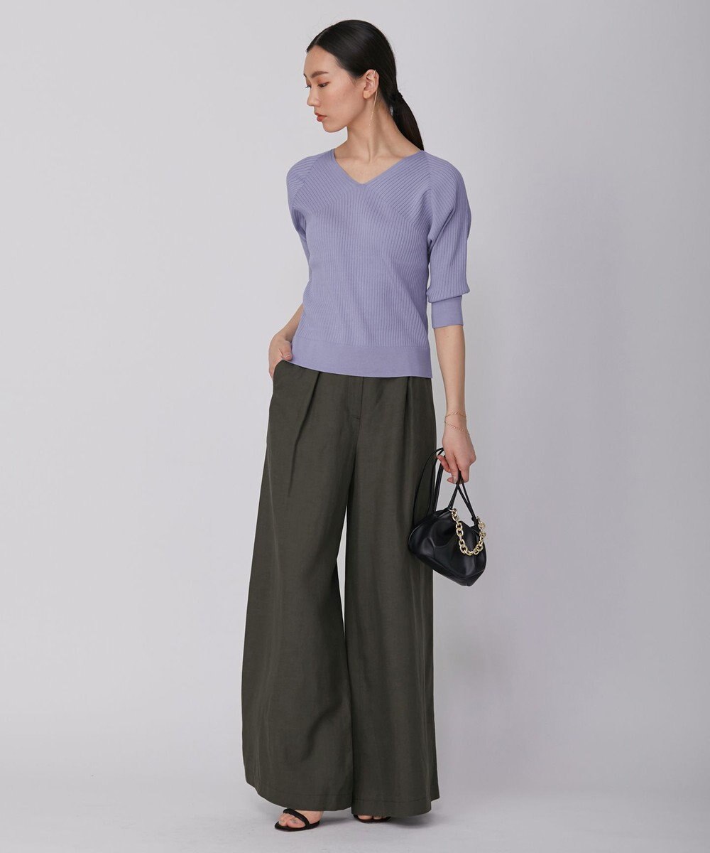 ICB 【洗える】コットンポリエステルリブ プルオーバー 