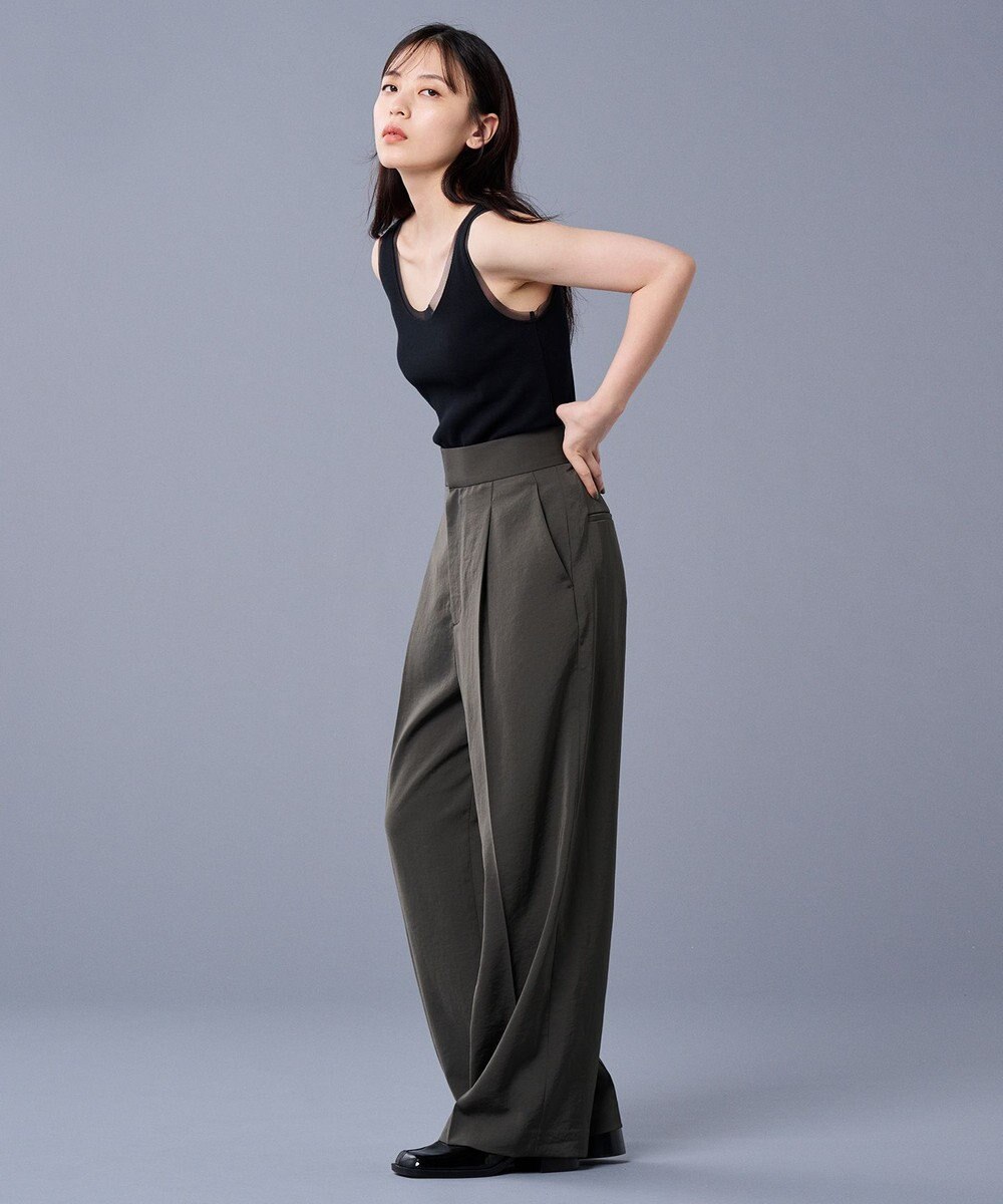 uncrave マット サテン ワイドパンツ（uncrave STANDARD） 