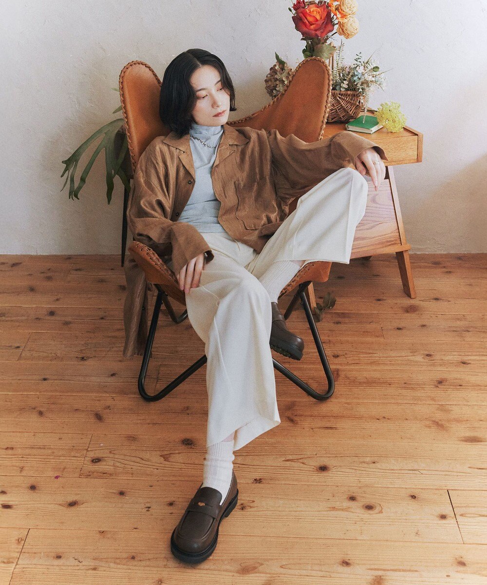 Bridget Birkin 【PARADIS COULEUR】オブリークトウペニーローファー 