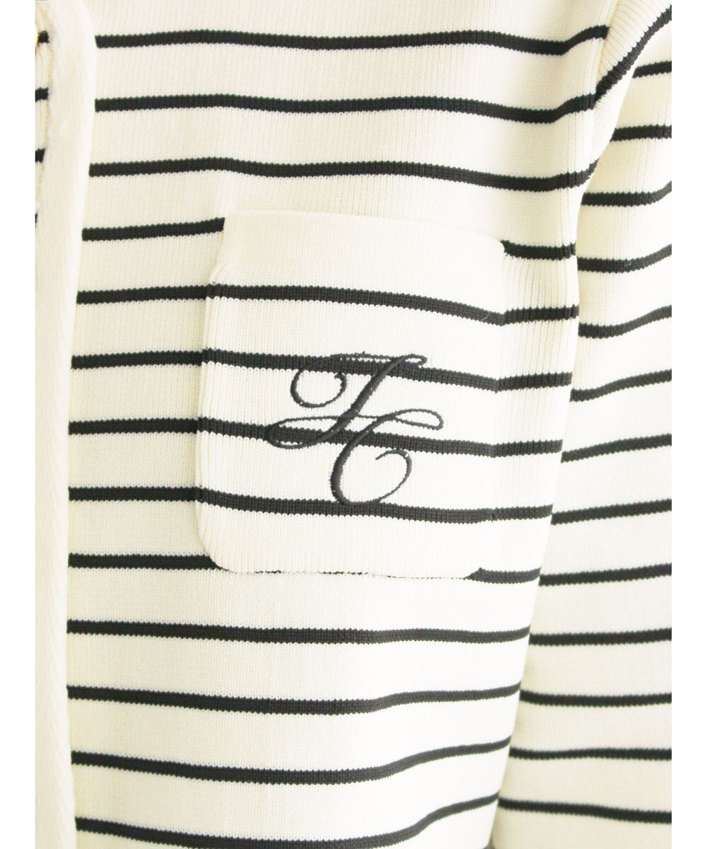 Te chichi レタードポケットジャケットカーディガン 