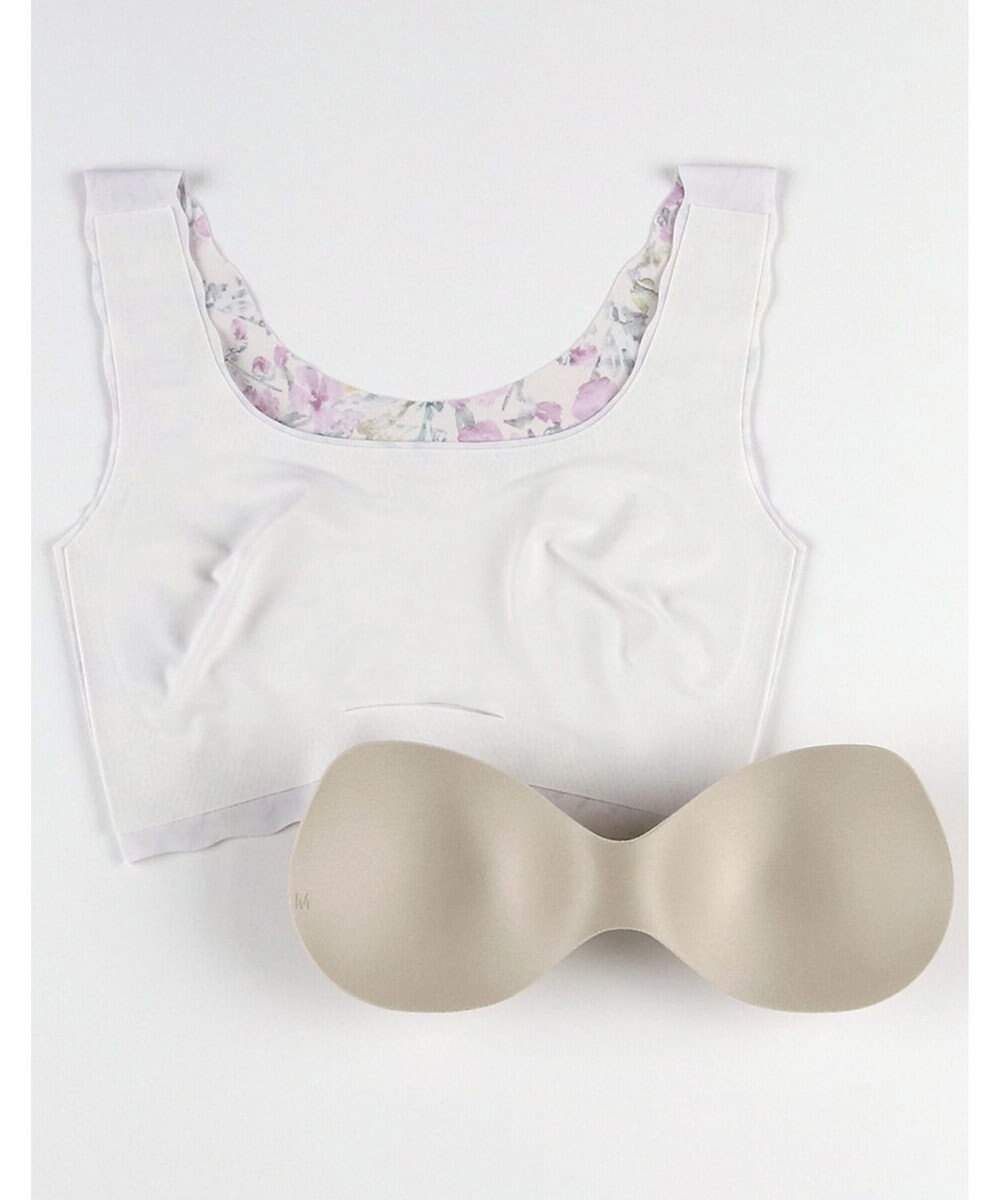 WACOAL 【GOCOCi ゴコチ】 ノンワイヤーブラ ハーフトップ まるでつけていないような着ごこち フラット仕上げ ホックなし CGG535 /ワコール 