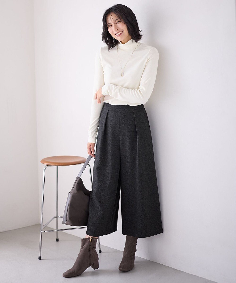 ANY 【洗濯機可】アクリルレーヨンリブタートル 