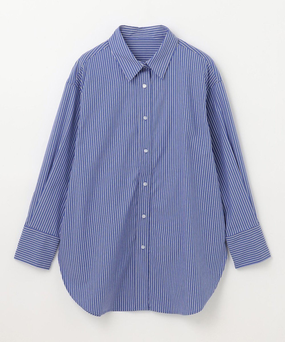 ANY 【洗濯機可能/接触冷感/UVケア】カラーストライプシャツ 