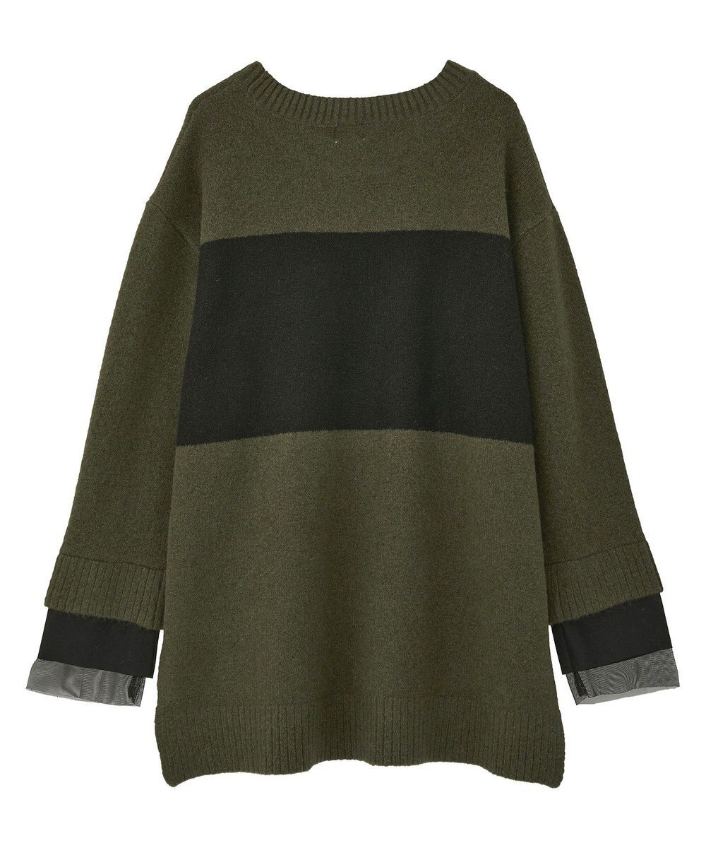 YECCA VECCA 袖レイヤードソフトニット 