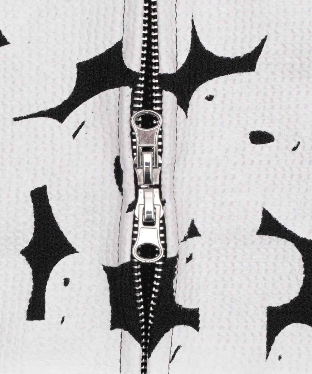 WEGO 【ユニセックス着用ITEM/MLサイズ展開】メッシュロゴジップパーカー 