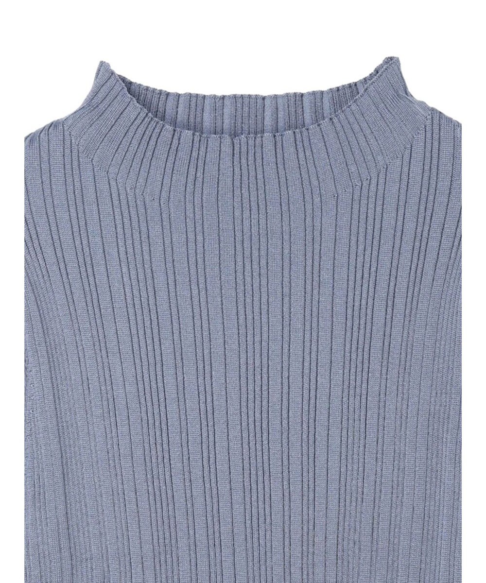 earth music&ecology 配色フリルニットプルオーバー 