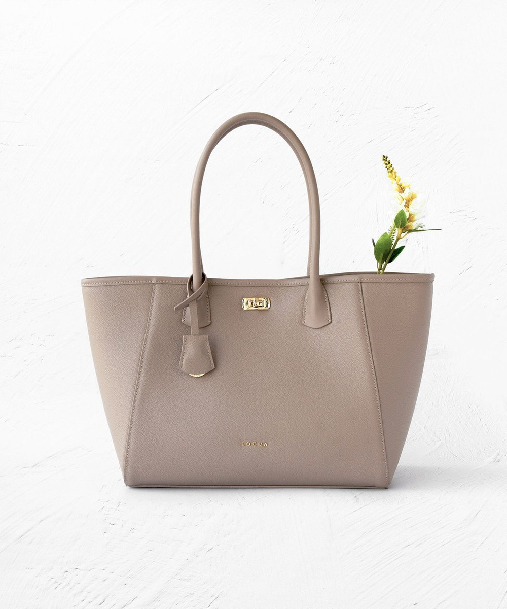 TOCCA ESPOIR LEATHER TOTE トートバッグ ベージュ系