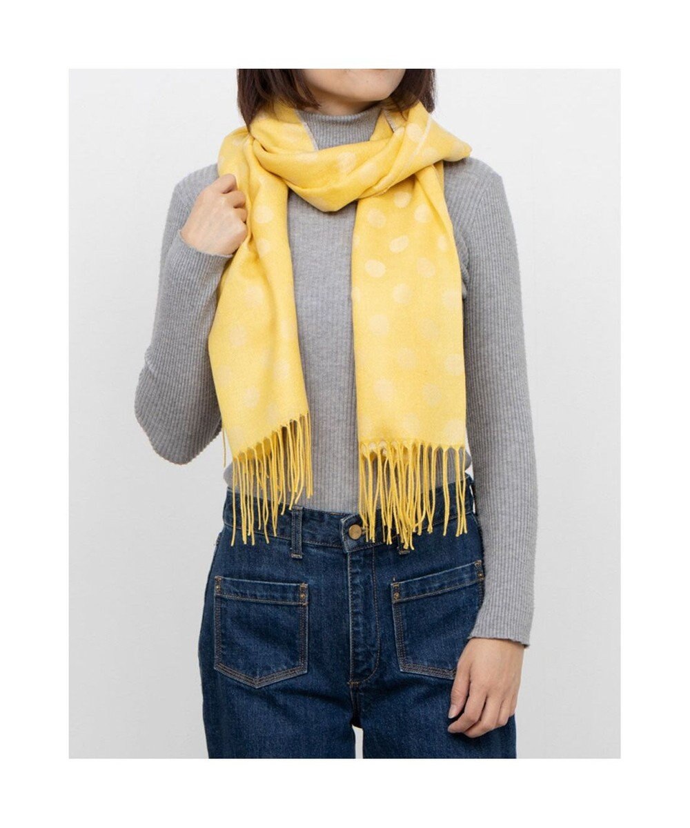 UNBILLION カシュネ cache nez / ドット柄ジャカードストール 