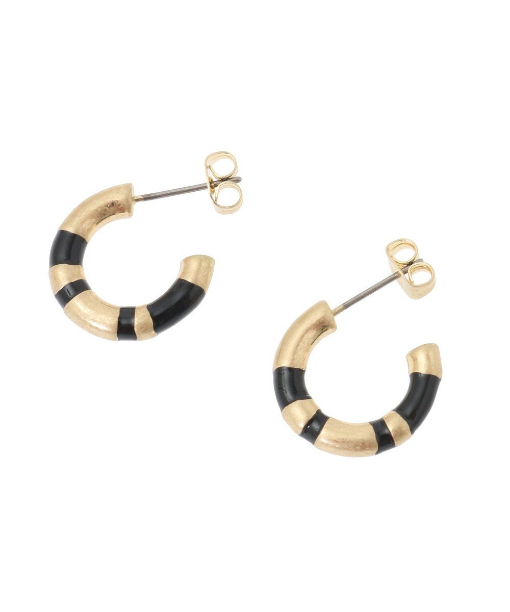 AMERICAN HOLIC ハーフカラーフープピアス 