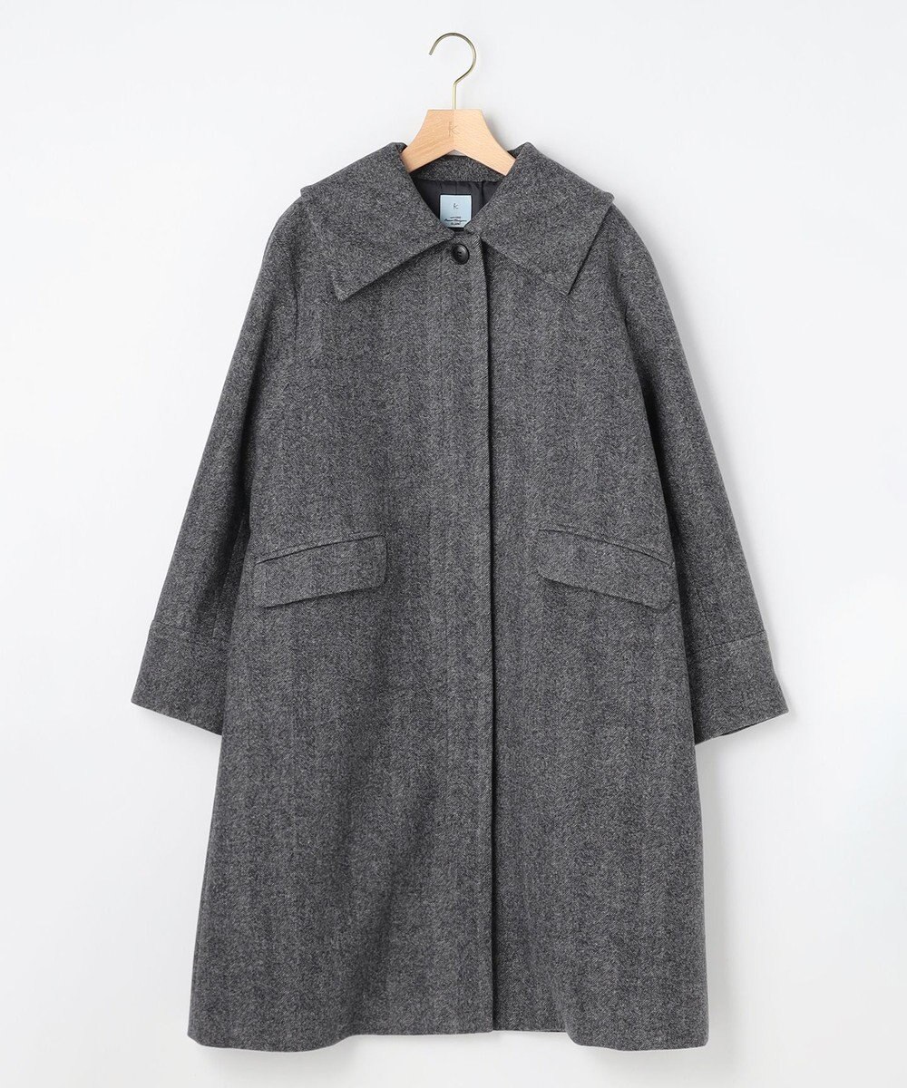 組曲 ウールモッサステンカラー コート 