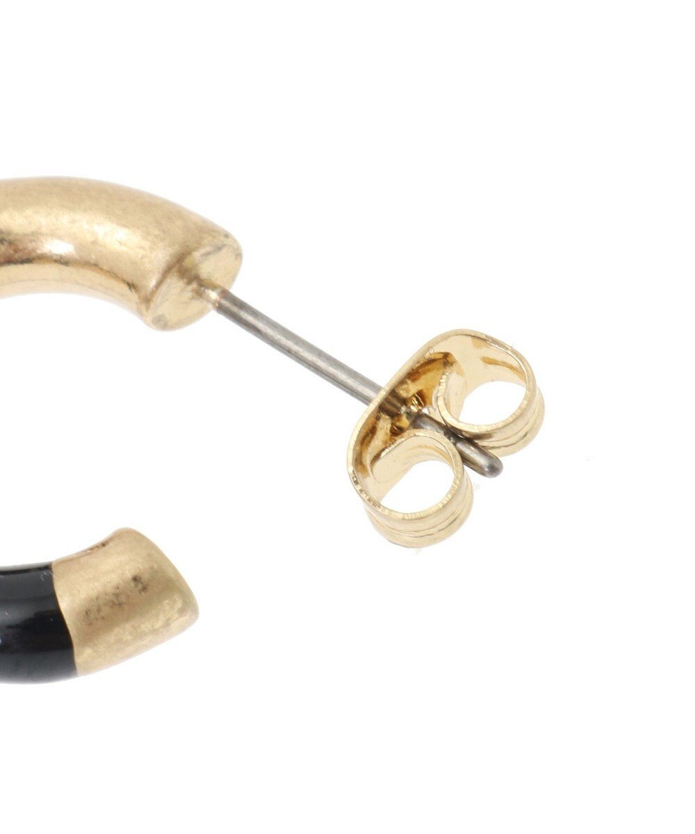 AMERICAN HOLIC ハーフカラーフープピアス 