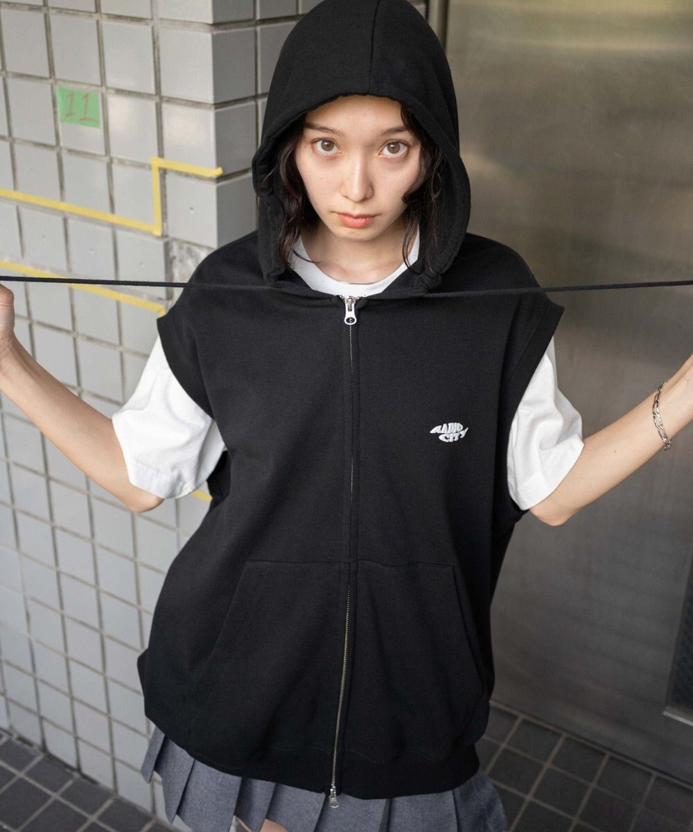 WEGO 【ユニセックス着用ITEM/MLサイズ展開】ノースリジップパーカー 