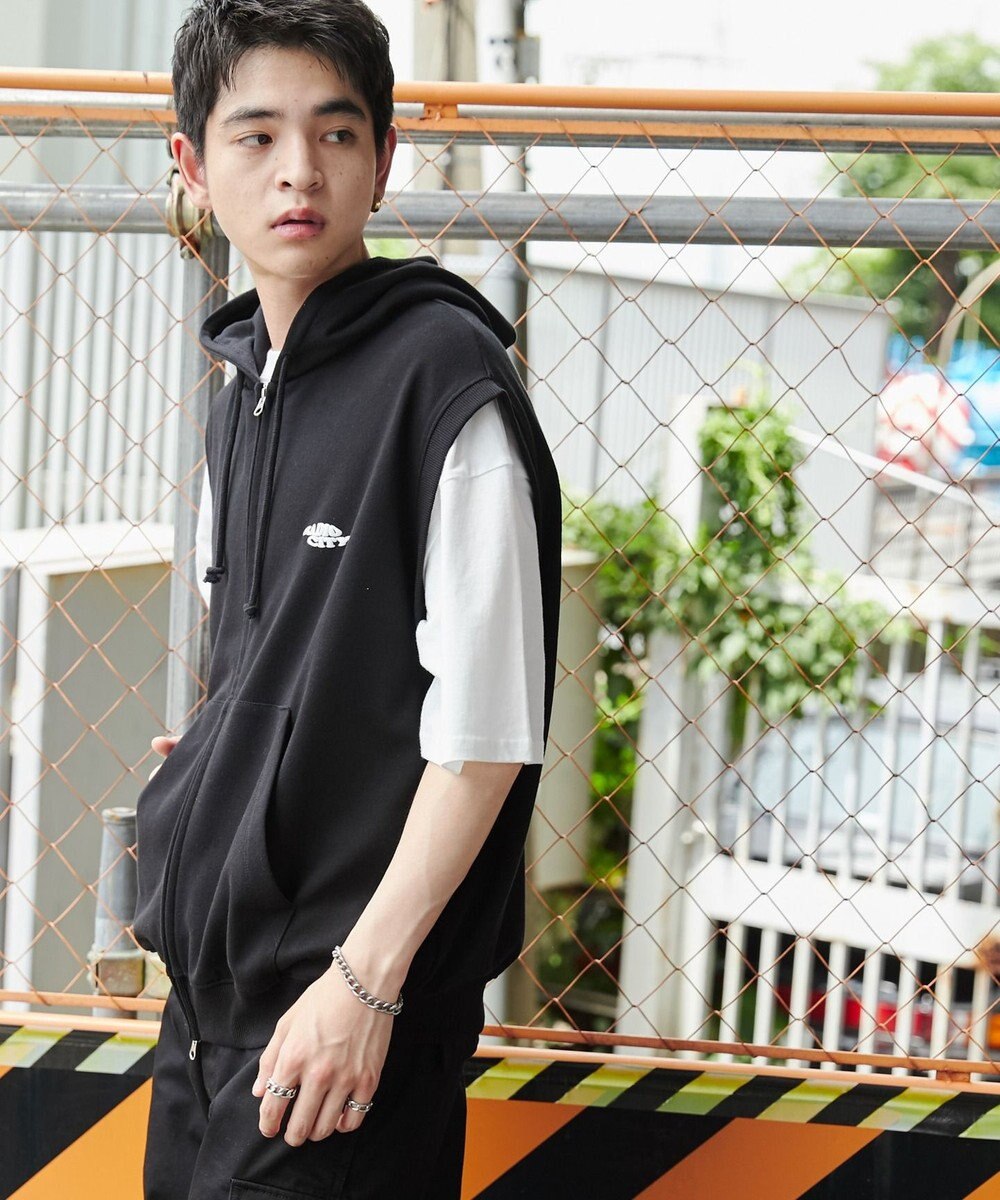 WEGO 【ユニセックス着用ITEM/MLサイズ展開】ノースリジップパーカー 