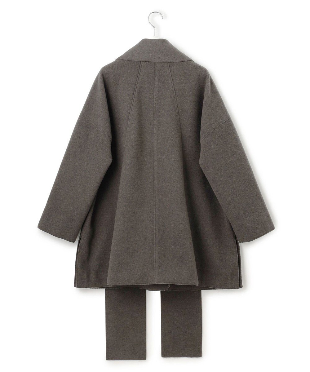 J.PRESS YORK STREET 【WOMEN】NEEDLE JERSEY マフラー付コート 