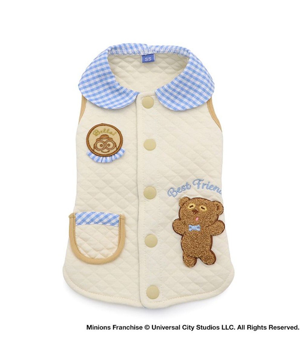 PET PARADISE ミニオン ティム 襟付きキルト ベスト 小型犬 