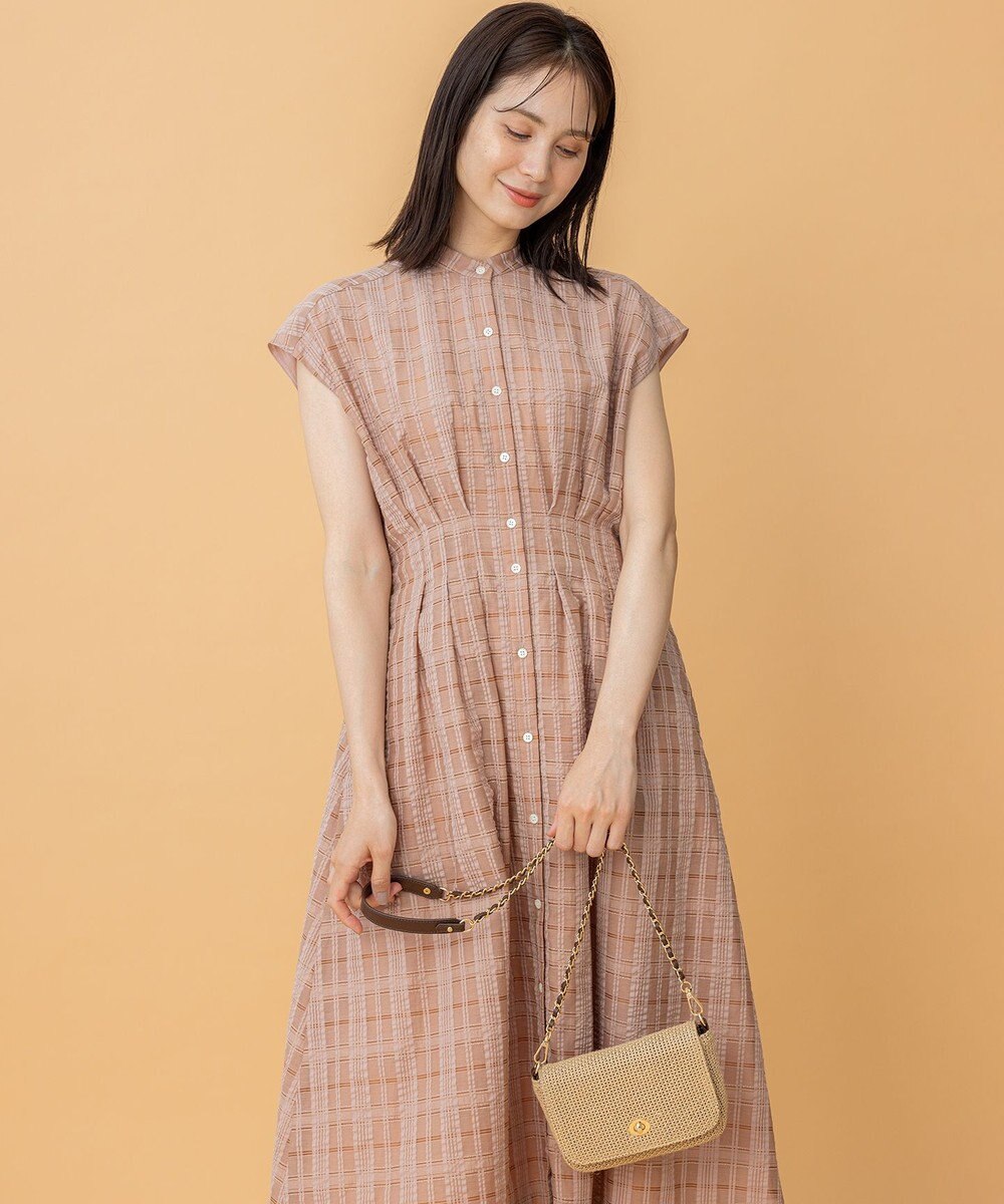 組曲 S ラメシアーチェック ワンピース 