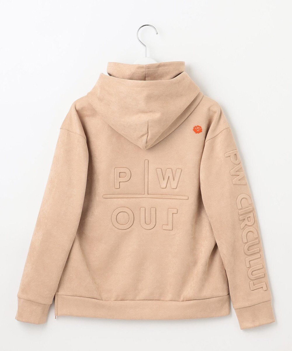 PW CIRCULUS 【WOMEN】スエード調 デタッチャブルフーディ 