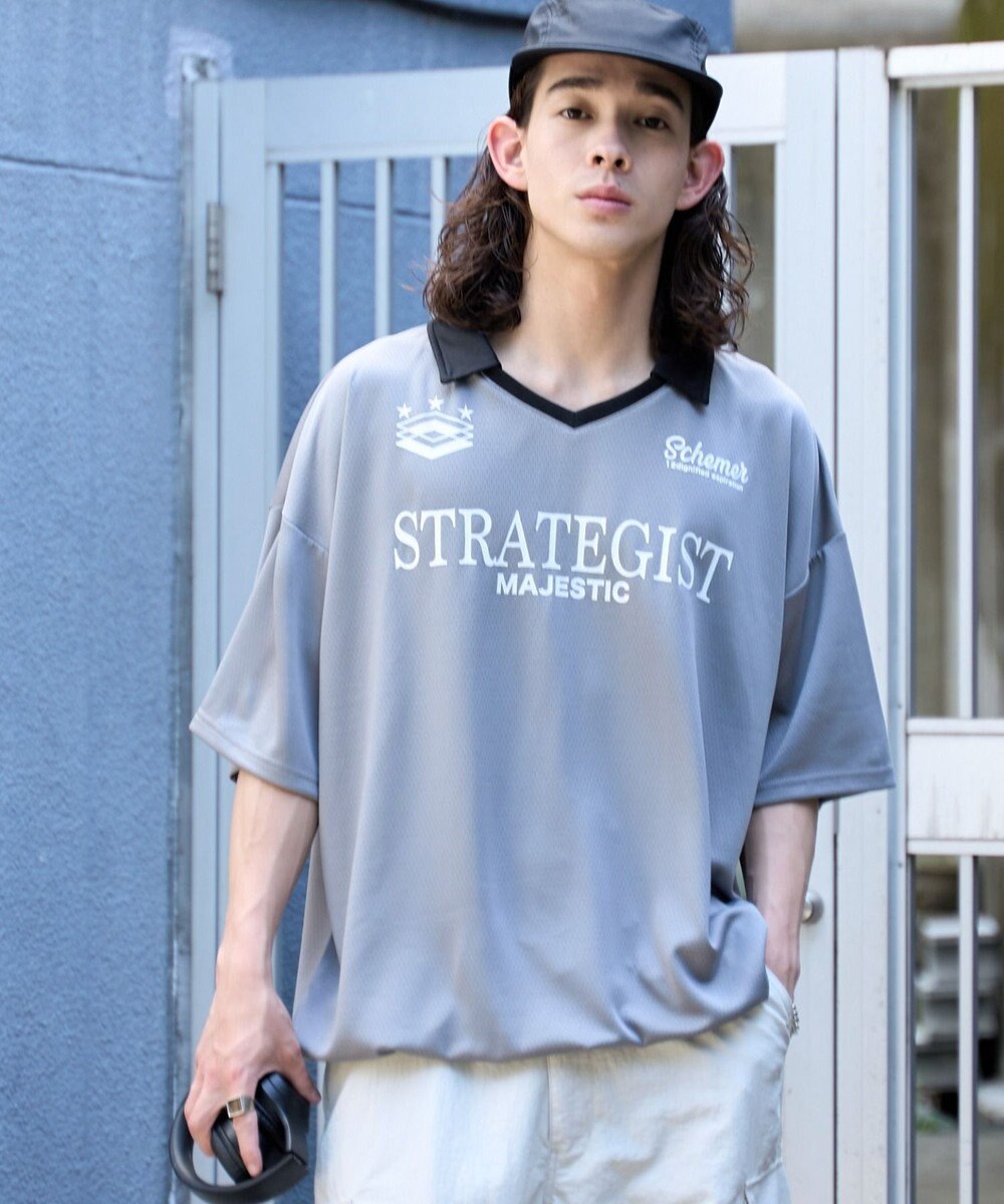 WEGO 【ユニセックス着用ITEM/MLサイズ展開】ドロストゲームシャツプルオーバー 