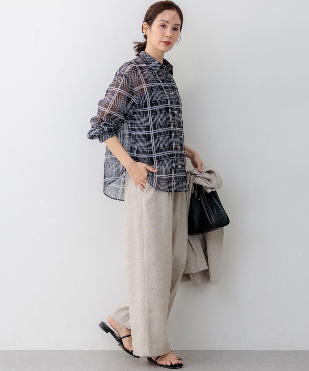 組曲 【先行予約】エアリーボイルシアー シャツ 