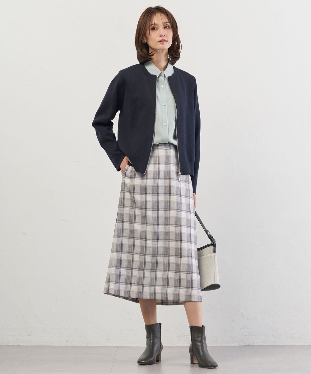 J.PRESS LADIES INTERLOCK ニット ブルゾン 