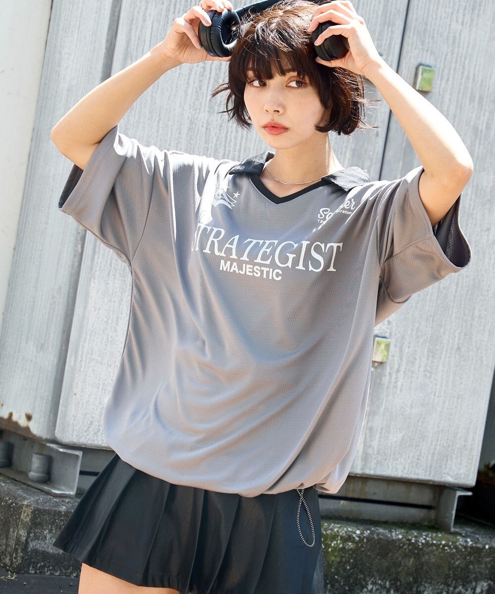 WEGO 【ユニセックス着用ITEM/MLサイズ展開】ドロストゲームシャツプルオーバー 