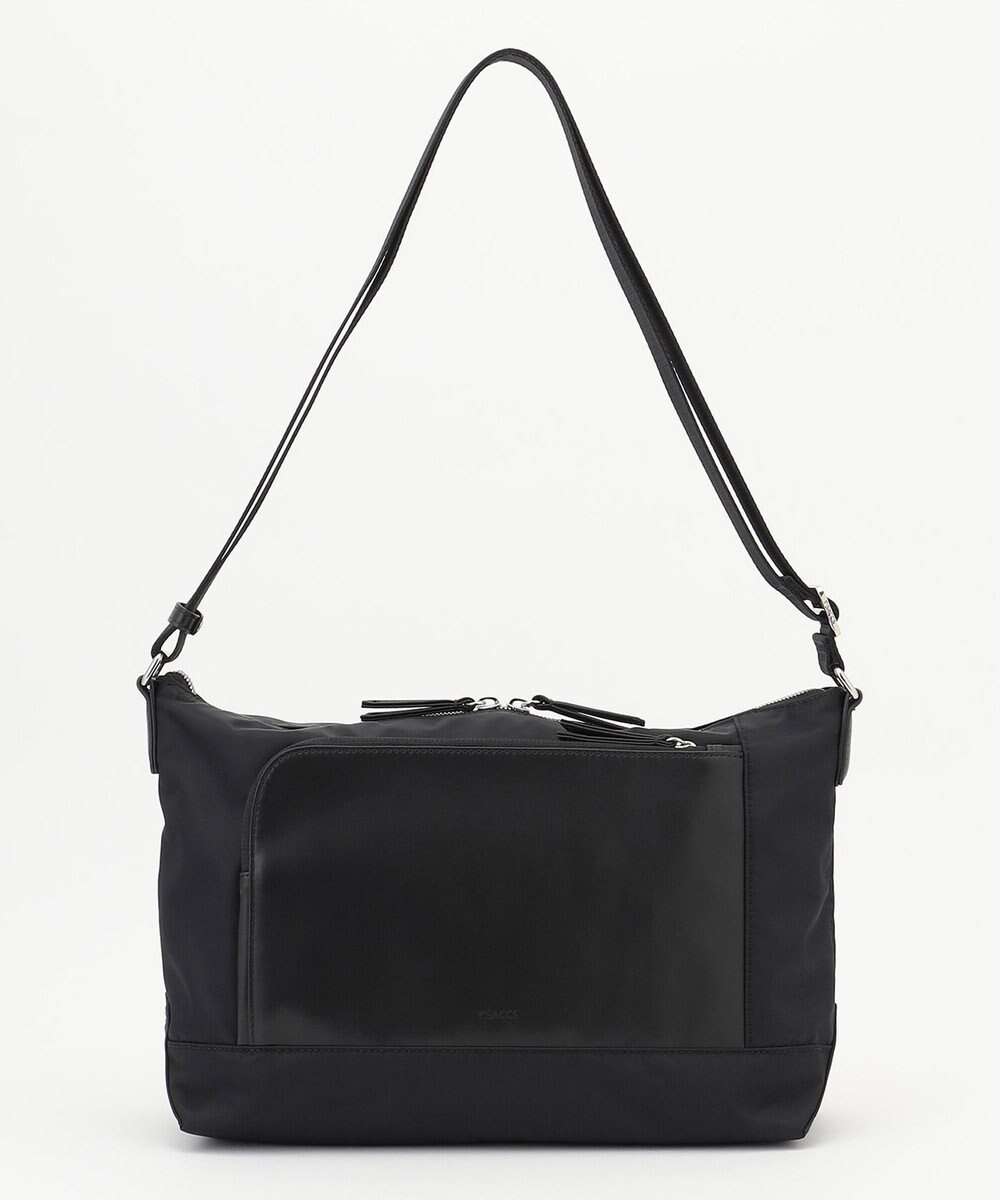 Y'SACCS ナイロン×リサイクルレザー　コンビマルチショルダー 